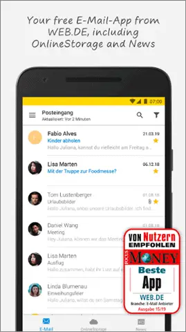 web.de email app