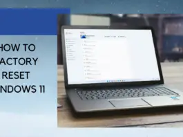 how to factory reset windows 11