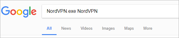 search online NordVPN.exe online