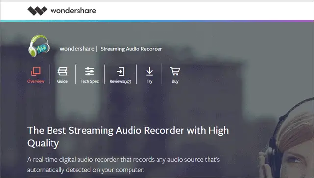 Wondershare Streaming Audio Recorder